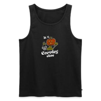 Kürbis Jack O'Lantern Halloween Vintage Cartoon - Männer Premium Bio Tank Top - Schwarz - Vorne - AI Model Male 178 light (178cm)