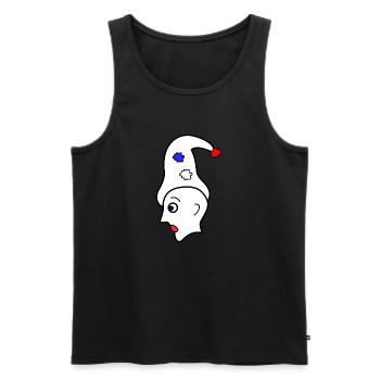 Harlequin - Men's Premium Organic Tank Top - black - Front - AI Model Male 178 light (178cm)