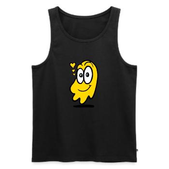 Love Ghost Orange - Männer Premium Bio Tank Top - Schwarz - Vorne - Michal (187cm)