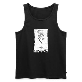 Neurologe Medizin Student Facharzt Gehirn Arzt - Männer Premium Bio Tank Top - Schwarz - Vorne - Michal (187cm)