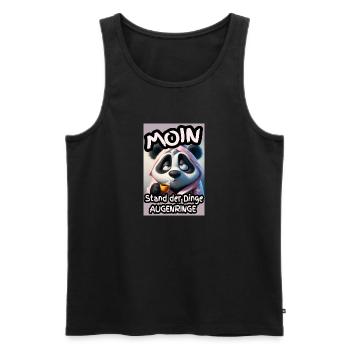 Augenringe am Morgen - Männer Premium Bio Tank Top - Schwarz - Vorne - Michal (187cm)