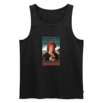 PARACELSUS MEDICUS - Männer Premium Bio Tank Top - Schwarz - Vorne - Michal (187cm)