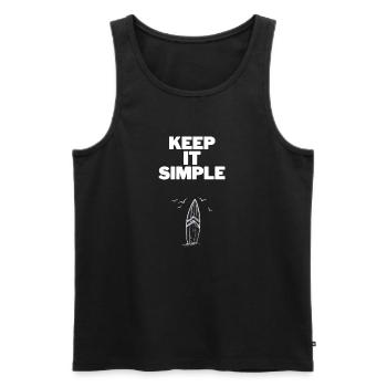 Aren't you that difficult? This design is for you. - Men's Premium Organic Tank Top - black - Front - AI Model Male 178 light (178cm)