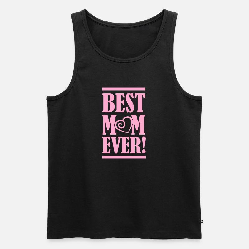 best mom ever - Männer Premium Bio Tank Top - Schwarz