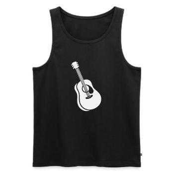 guitare - Débardeur bio Premium Homme - noir - Devant - AI Model Male 178 light (178cm)