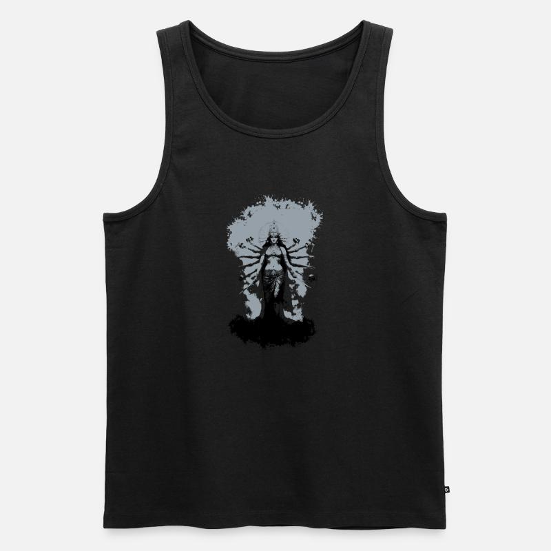 Black Kali - Männer Premium Bio Tank Top - Schwarz