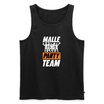 Malle Party Team - Männer Premium Bio Tank Top - Schwarz - Vorne - Michal (187cm)