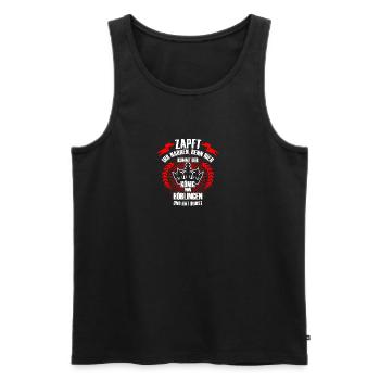König aus BÖBLINGEN - Männer Premium Bio Tank Top - Schwarz - Vorne - AI Model Male 178 light (178cm)