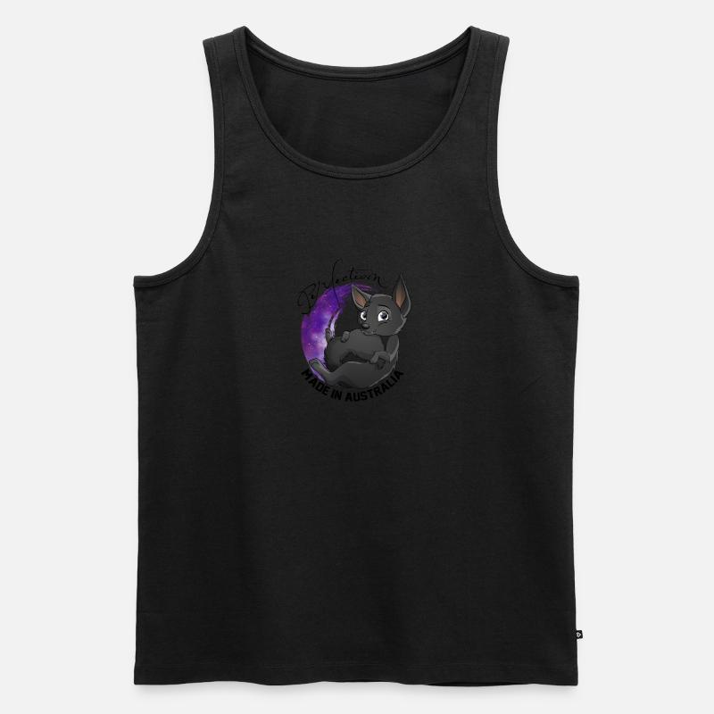 Kelpie Galaxy - Schwarz - Männer Premium Bio Tank Top - Schwarz