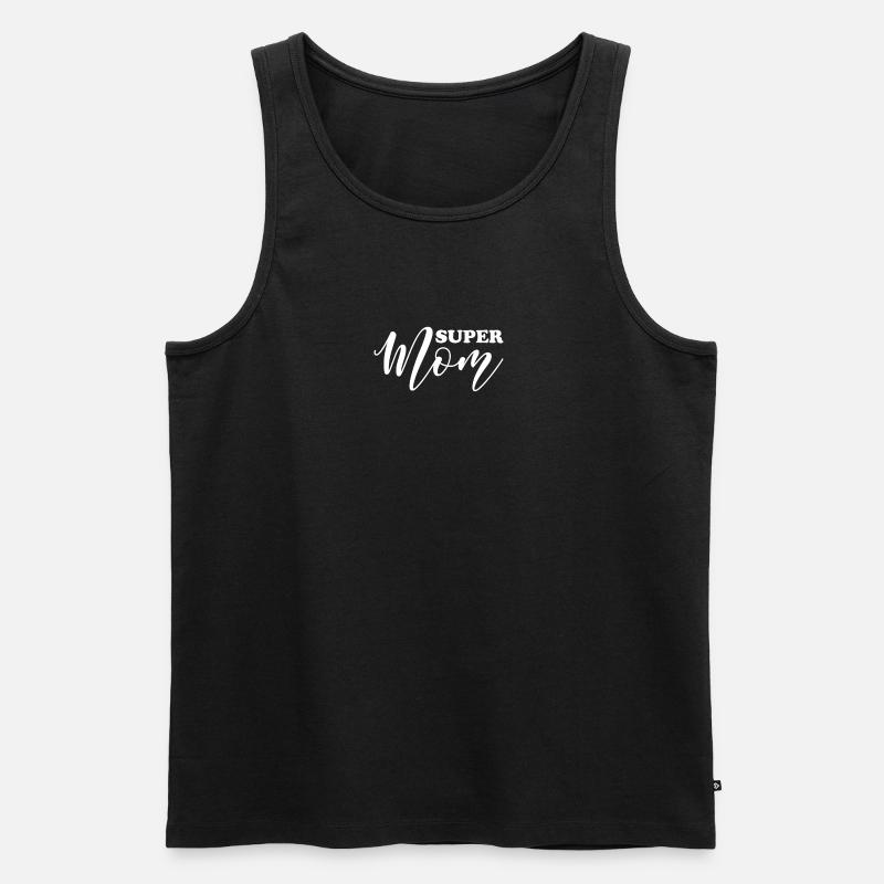 super Mutter - Männer Premium Bio Tank Top - Schwarz