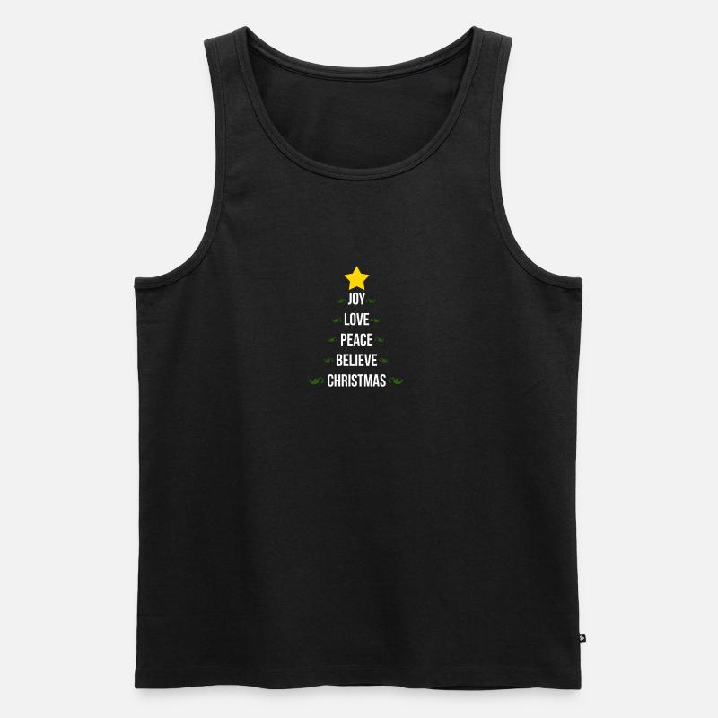 Weihnachten - Männer Premium Bio Tank Top - Schwarz