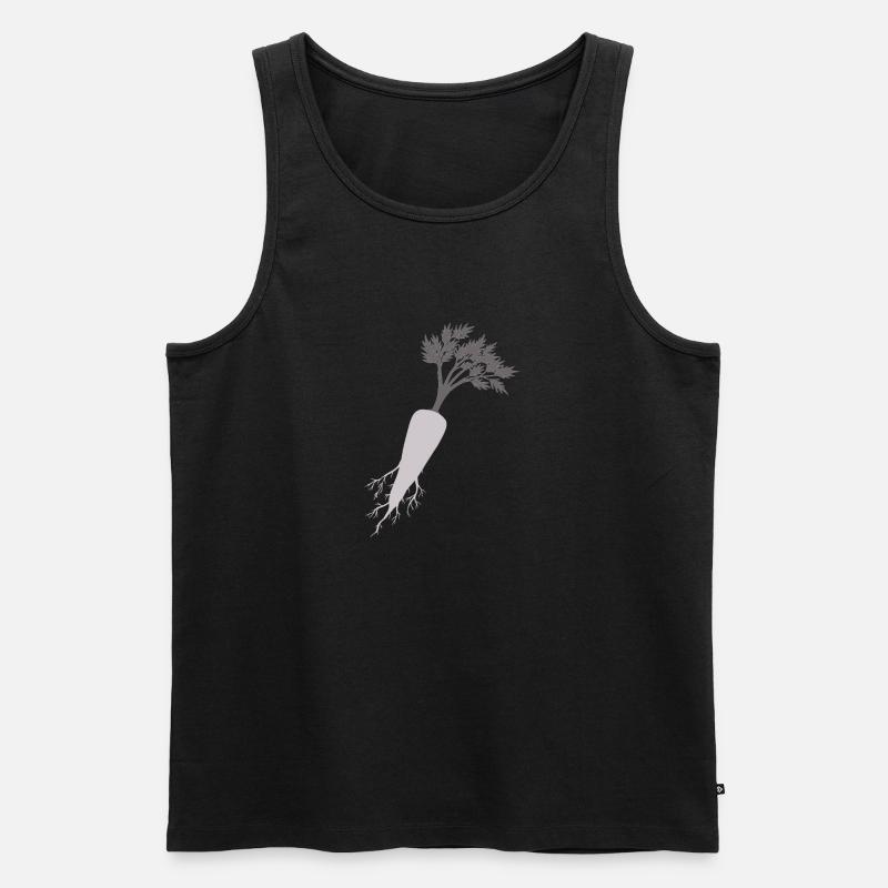 Karotte - Männer Premium Bio Tank Top - Schwarz