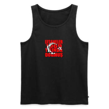 Tuerkiye Tuerkei Legenden geboren 1969 - Männer Premium Bio Tank Top - Schwarz - Vorne - Michal (187cm)