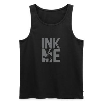Tattoo Ink Kunst - Männer Premium Bio Tank Top - Schwarz - Vorne - AI Model Male 178 light (178cm)