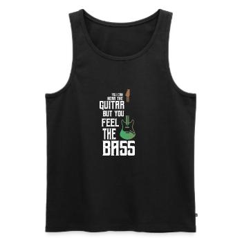 Feel the bass - Bassist Gitarre - Männer Premium Bio Tank Top - Schwarz - Vorne - AI Model Male 178 light (178cm)