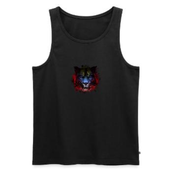 Antigua and Barbuda - Men's Premium Organic Tank Top - black - Front - AI Model Male 178 light (178cm)