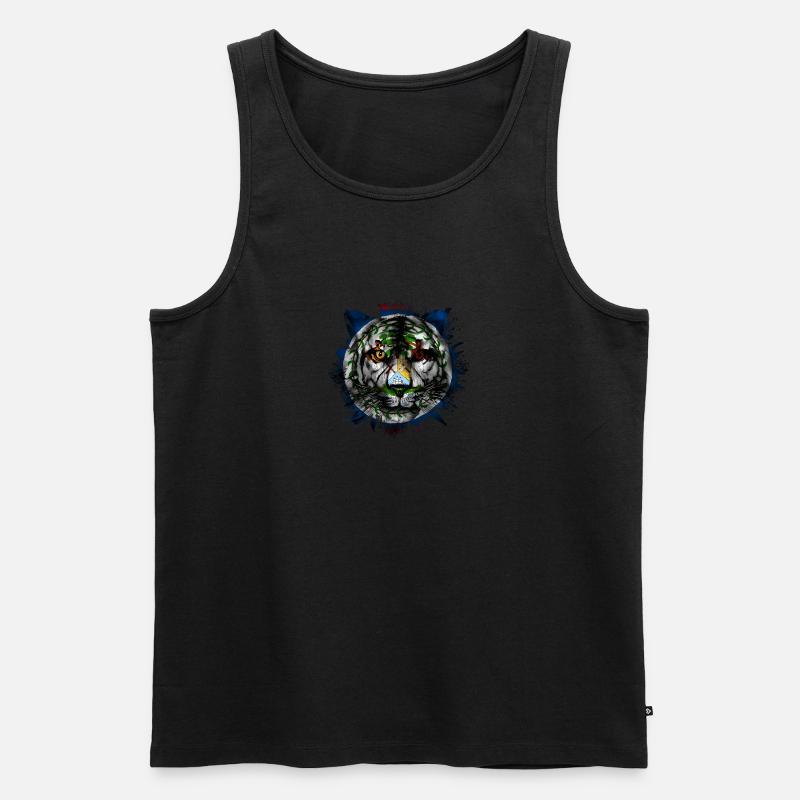 Belize - Männer Premium Bio Tank Top - Schwarz