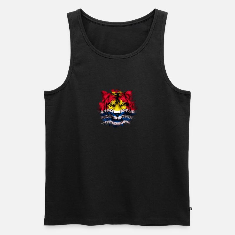 Kiribati - Männer Premium Bio Tank Top - Schwarz