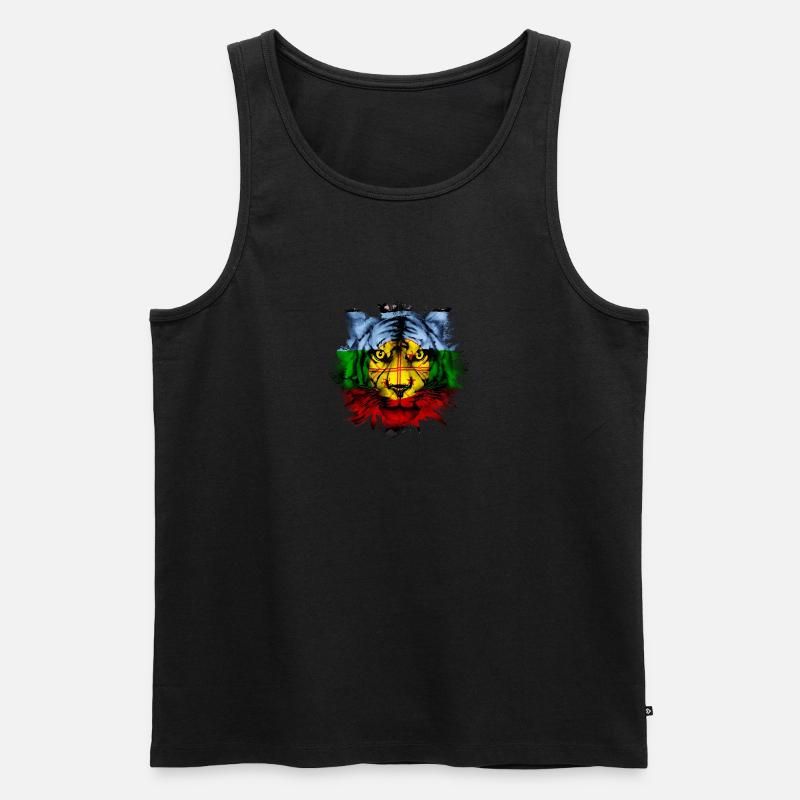 Mapuche - Männer Premium Bio Tank Top - Schwarz