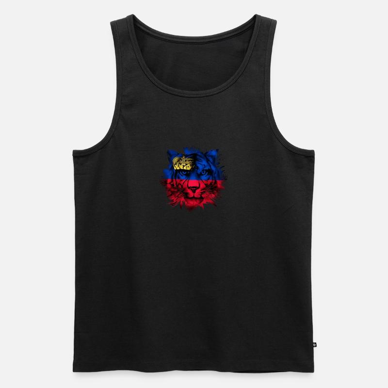 Liechtenstein - Männer Premium Bio Tank Top - Schwarz
