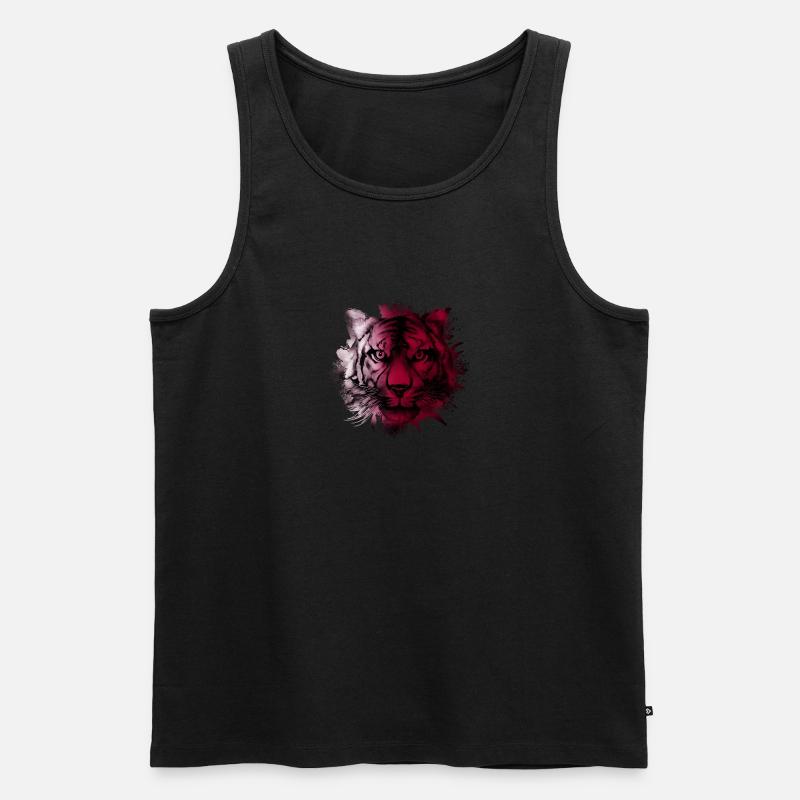 Katar - Männer Premium Bio Tank Top - Schwarz