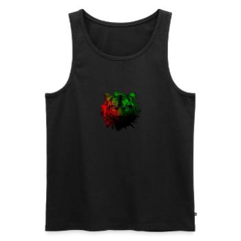Martinique - Men's Premium Organic Tank Top - black - Front - AI Model Male 178 light (178cm)