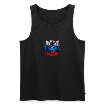 Slowenien - Männer Premium Bio Tank Top - Schwarz - Vorne - AI Model Male 178 light (178cm)