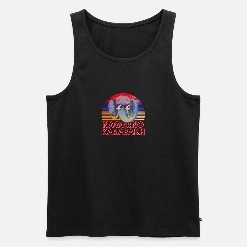 Bergkarabach - Männer Premium Bio Tank Top - Schwarz