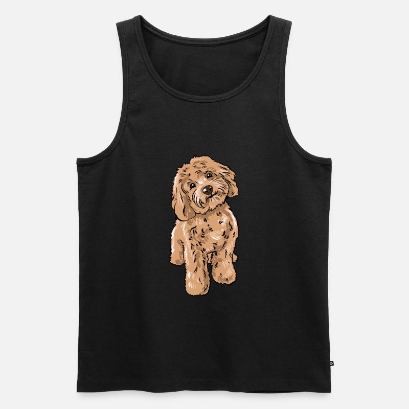 Cockapoo Hund - Männer Premium Bio Tank Top - Schwarz