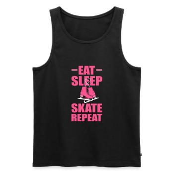 Patinage sur glace Patinage sur glace Patinage sur glace - Débardeur bio Premium Homme - noir - Devant - AI Model Male 178 light (178cm)