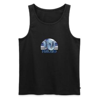 Finnland - Männer Premium Bio Tank Top - Schwarz - Vorne - AI Model Male 178 light (178cm)