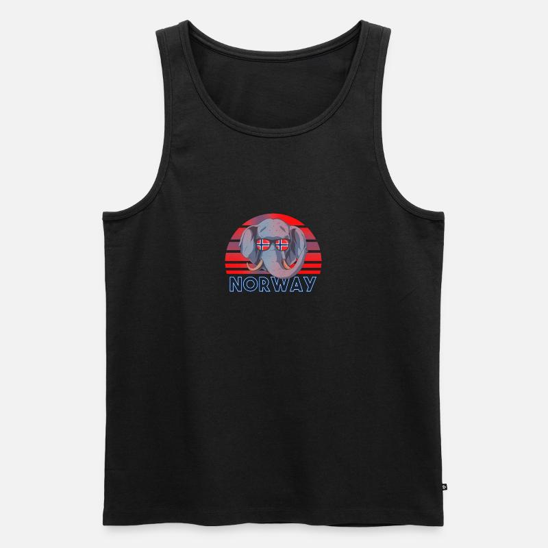 Norwegen - Männer Premium Bio Tank Top - Schwarz
