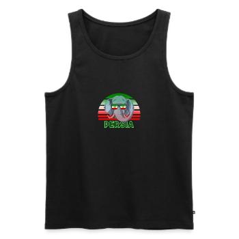 Persia - Men's Premium Organic Tank Top - black - Front - AI Model Male 178 light (178cm)