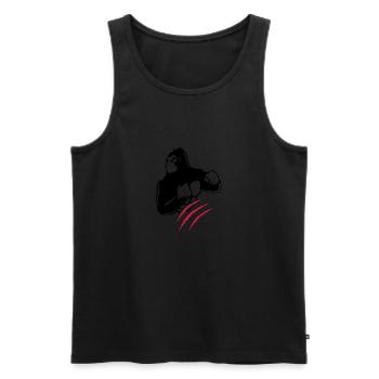 gorilla claw - Men's Premium Organic Tank Top - black - Front - AI Model Male 178 light (178cm)