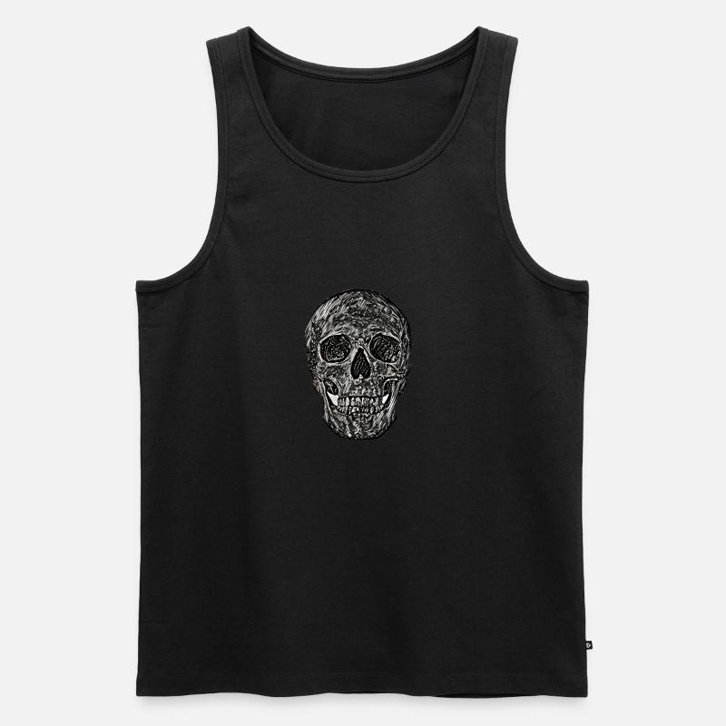 Dark Skull - Männer Premium Bio Tank Top - undefined
