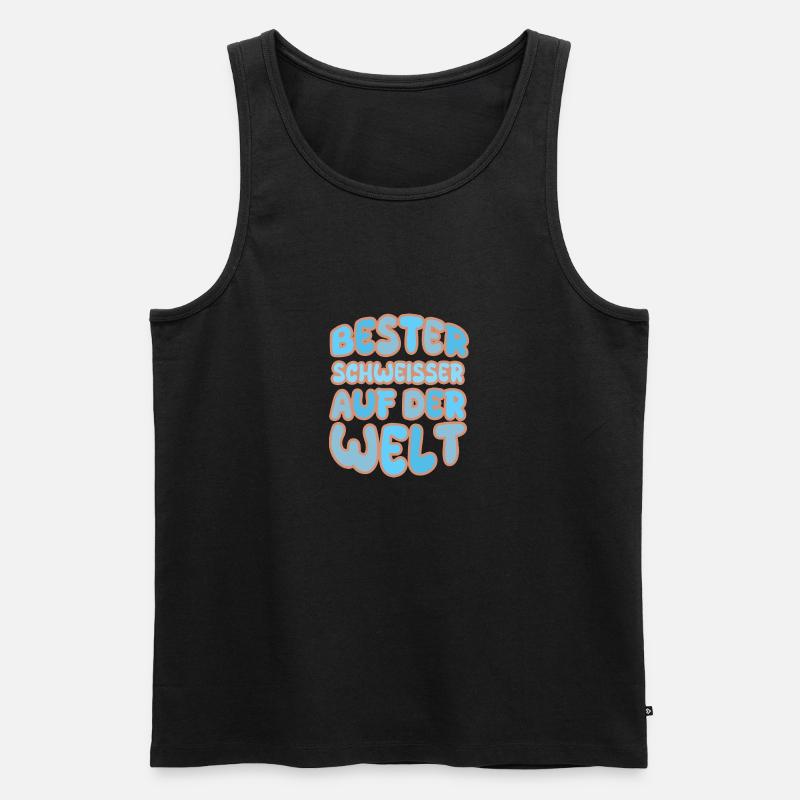 Schweisser - Männer Premium Bio Tank Top - Schwarz