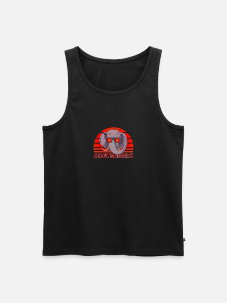 Montenegro - Men's Premium Organic Tank Top - black