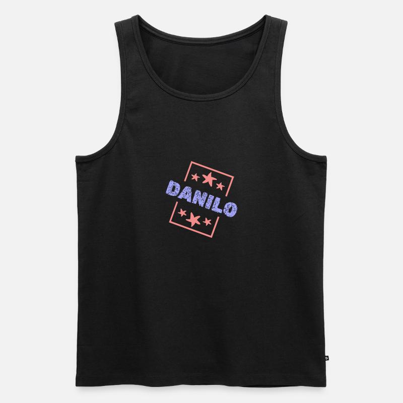 Geschenk für Danilo - Männer Premium Bio Tank Top - Schwarz