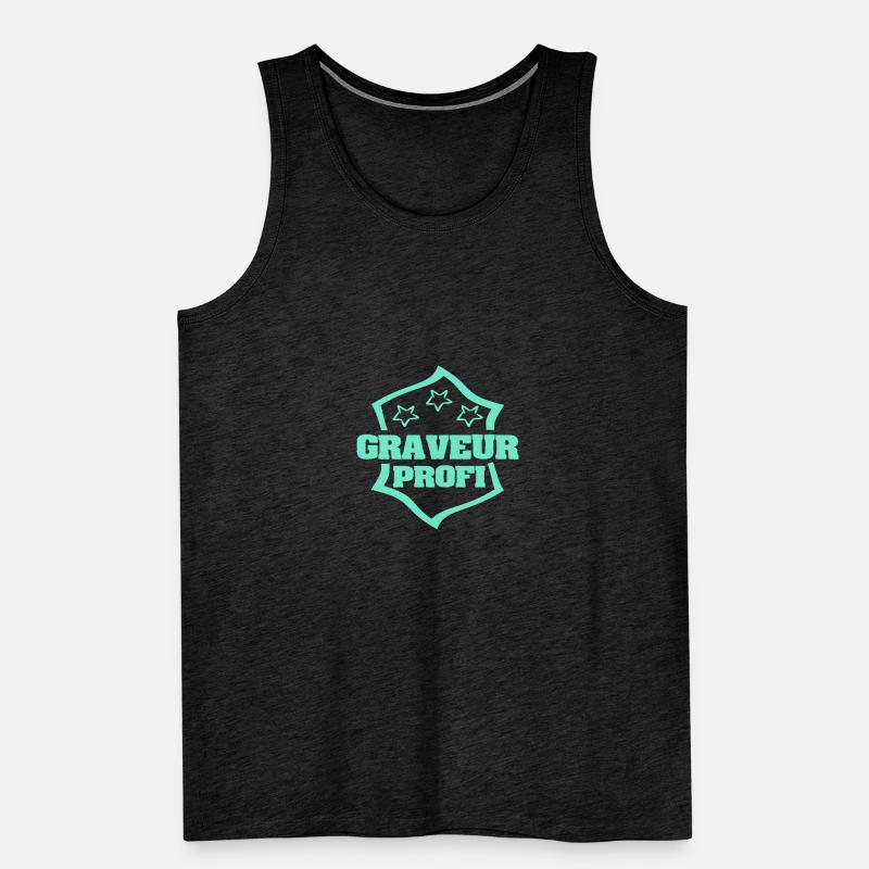 Beruf Graveur Männer Premium Bio Tank Top