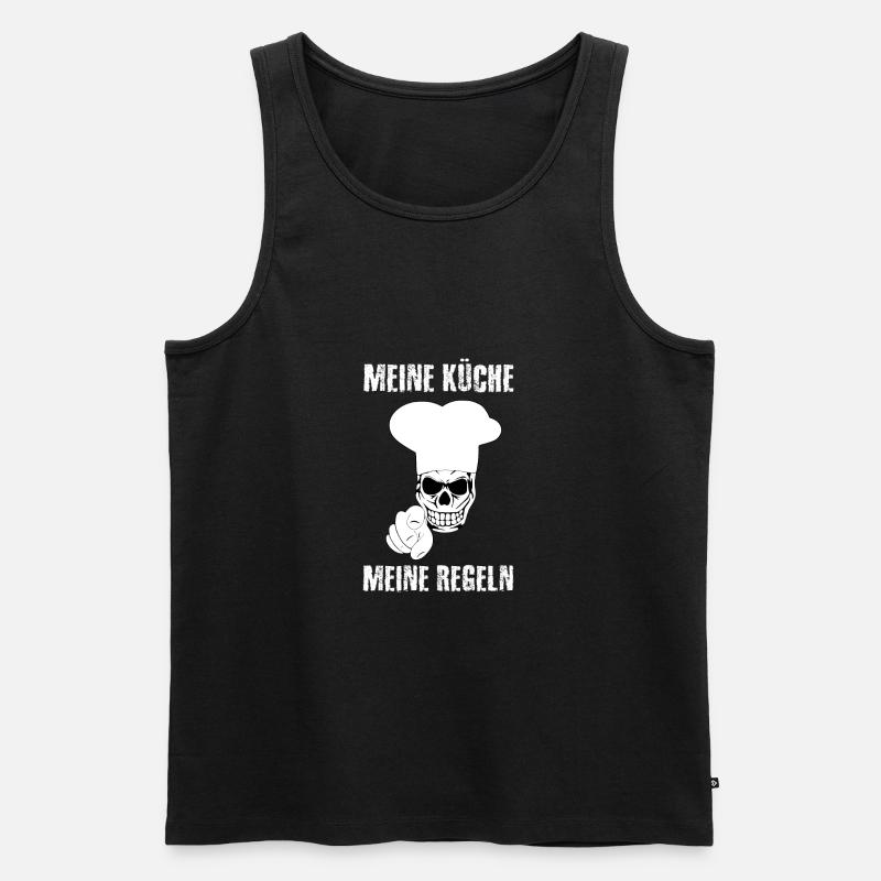 Koch - Männer Premium Bio Tank Top - Schwarz