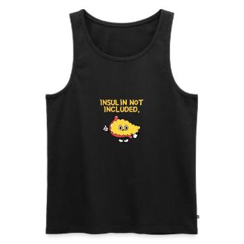Type 1 Diabetes Insulin Not Included - Men's Premium Organic Tank Top - black - Front - AI Model Male 178 light (178cm)