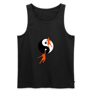 Basketballspieler - Männer Premium Bio Tank Top - Schwarz - Vorne - Michal (187cm)