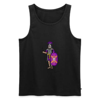 Optio Legionaire - Männer Premium Bio Tank Top - Schwarz - Vorne - AI Model Male 178 light (178cm)