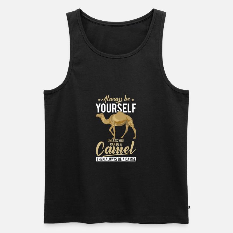 Camel Spruch Geschenk - Männer Premium Bio Tank Top - Schwarz