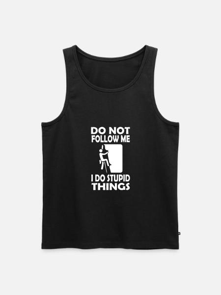 Bouldering Climbing Climbing - Men's Premium Organic Tank Top - black