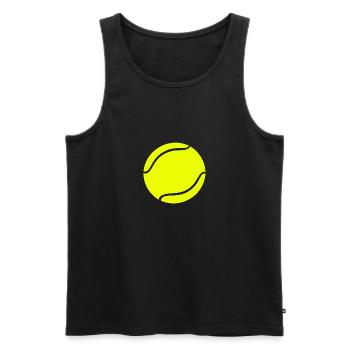 Tennis Coach - Men's Premium Organic Tank Top - black - Front - AI Model Male 178 light (178cm)