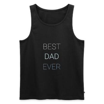 Best Dad Ever - Männer Premium Bio Tank Top - Schwarz - Vorne - AI Model Male 178 light (178cm)