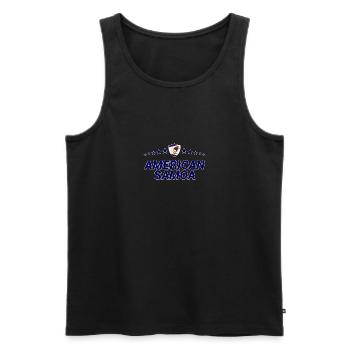 American Samoa - Men's Premium Organic Tank Top - black - Front - AI Model Male 178 light (178cm)