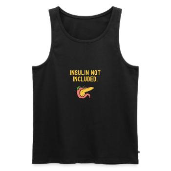 Type 1 Diabetes Insulin Not Included - Men's Premium Organic Tank Top - black - Front - AI Model Male 178 light (178cm)