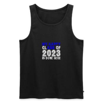 My Happy Class Is Done Here 2023 Retro Senior - Men's Premium Organic Tank Top - black - Front - Michal (187cm)